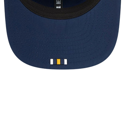 This is a LA Chargers NFL Sideline 2025 Blue 9SEVENTY Trucker Stretch Snap Adjustable Cap 6