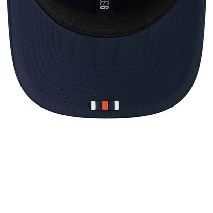 This is a Chicago Bears NFL Sideline 2025 Navy 9SEVENTY Trucker Stretch Snap Adjustable Cap 6