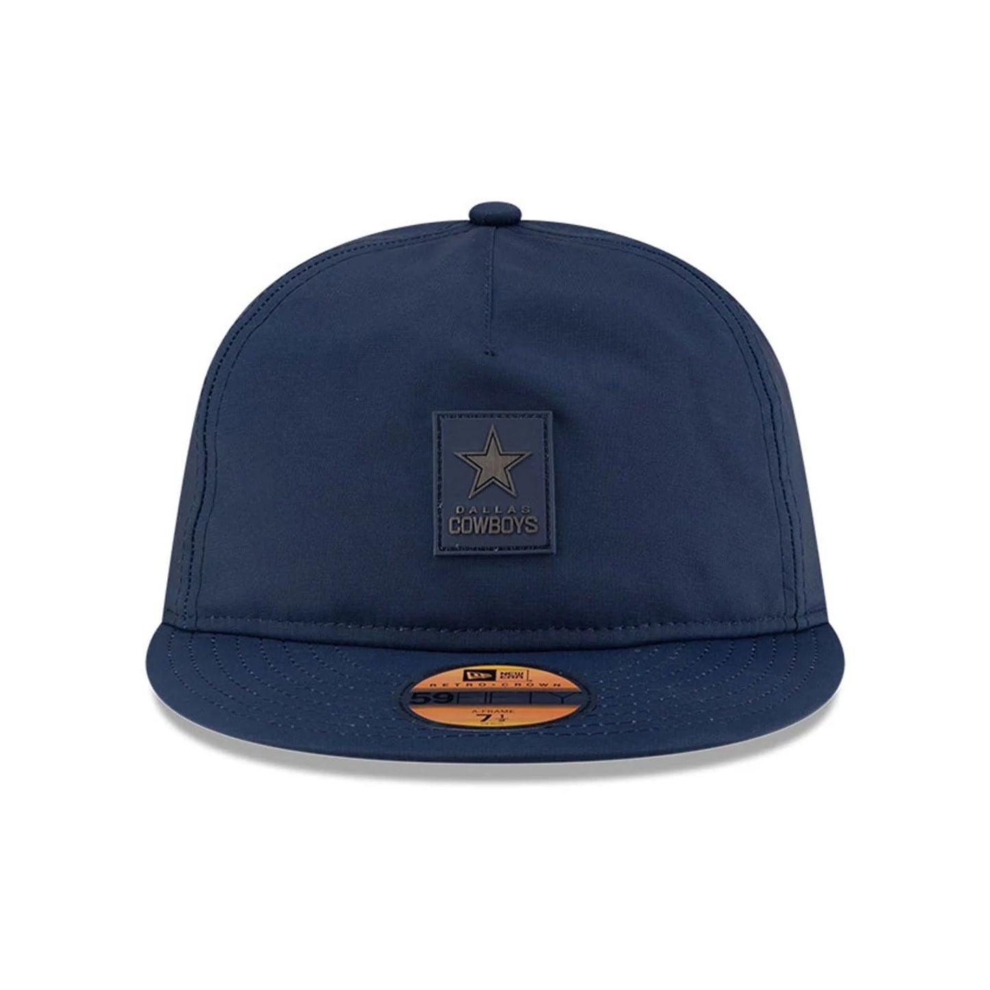 This is a Dallas Cowboys NFL Sideline 2025 Dark Blue Retro Crown 59FIFTY Fitted Cap 2