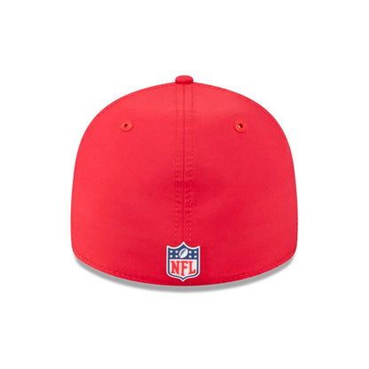 This is a Kansas City Chiefs NFL Sideline 2025 Red Retro Crown 59FIFTY Fitted Cap 7