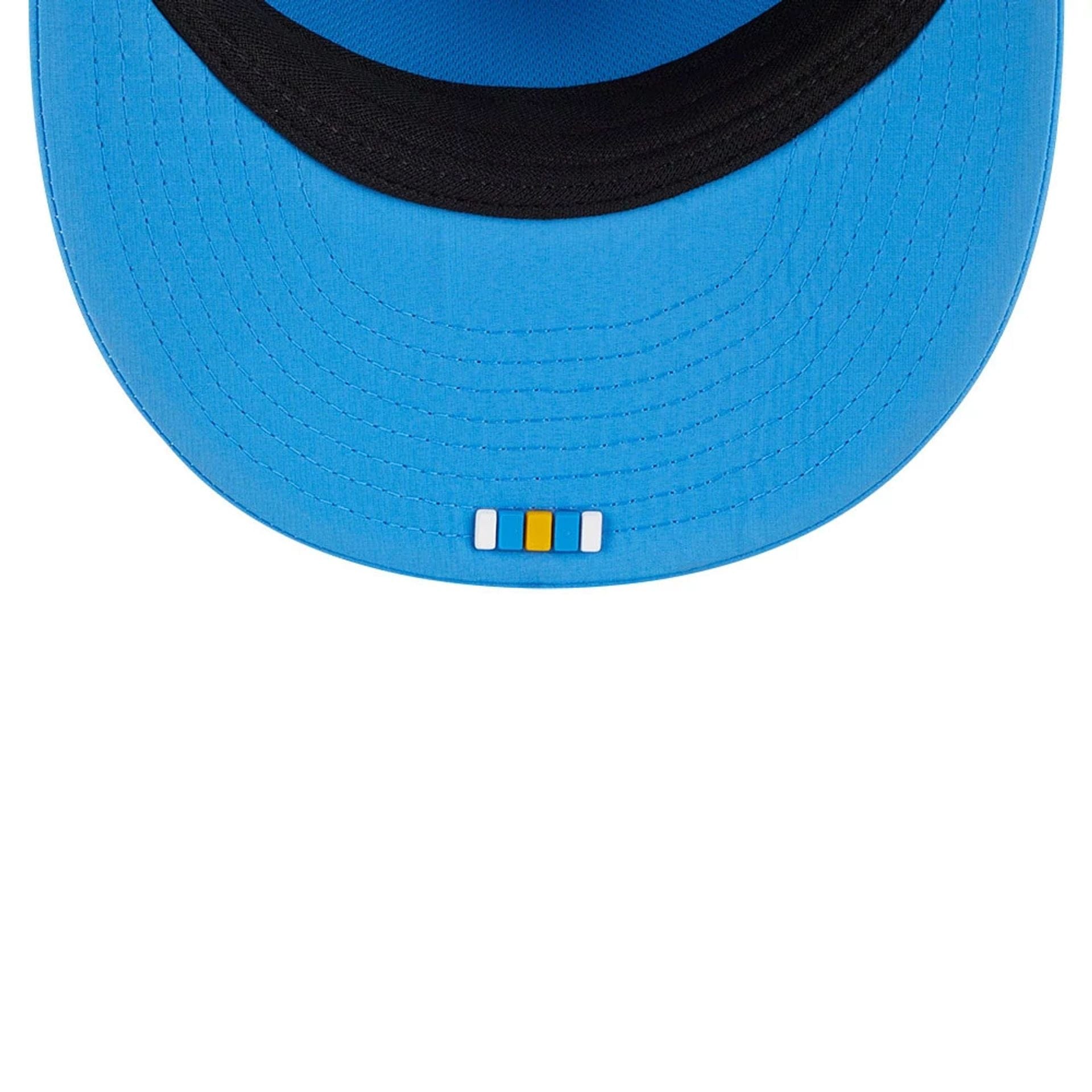 This is a LA Chargers NFL Sideline 2025 Blue Retro Crown 59FIFTY Fitted Cap 7