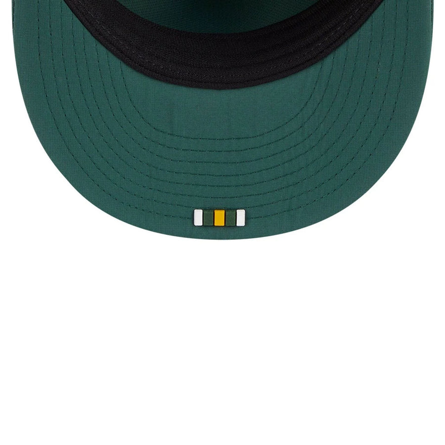This is a Green Bay Packers NFL Sideline 2025 Dark Green Retro Crown 59FIFTY Fitted Cap 7