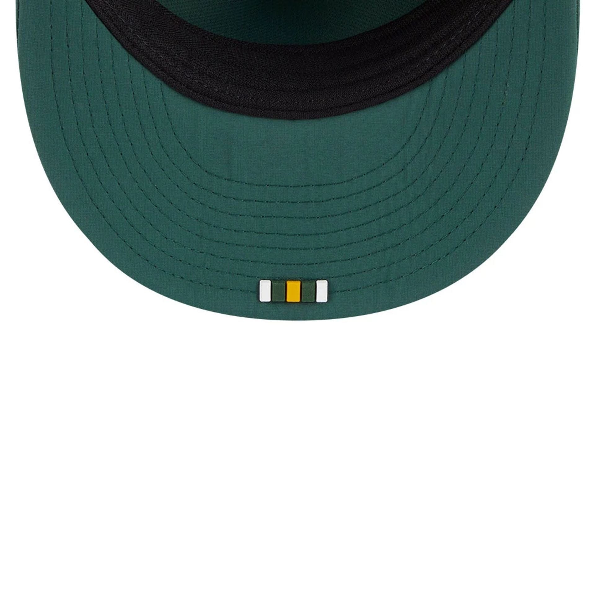 This is a Green Bay Packers NFL Sideline 2025 Dark Green Retro Crown 59FIFTY Fitted Cap 7