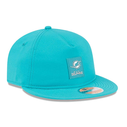 This is a Miami Dolphins NFL Sideline 2025 Turquoise Retro Crown 59FIFTY Fitted Cap 4