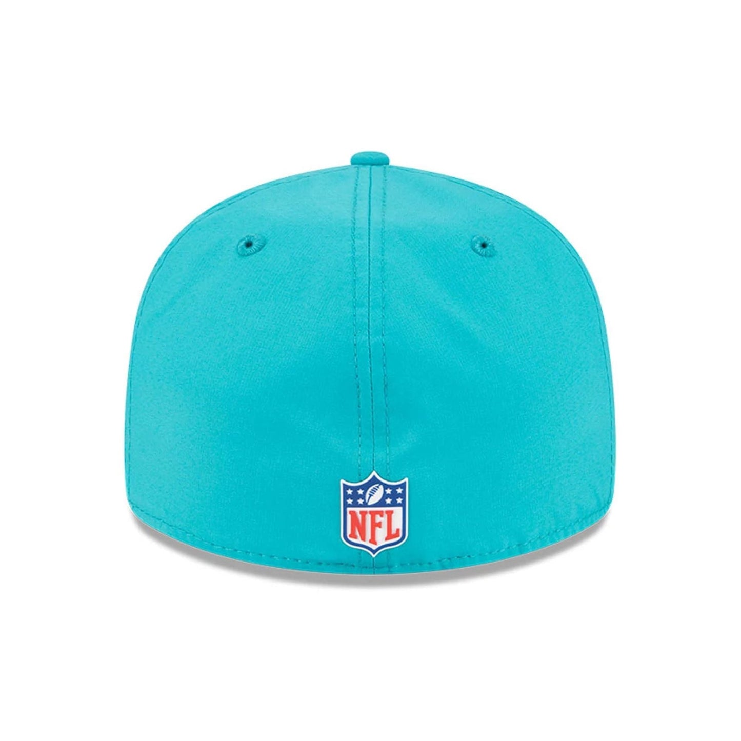 This is a Miami Dolphins NFL Sideline 2025 Turquoise Retro Crown 59FIFTY Fitted Cap 7