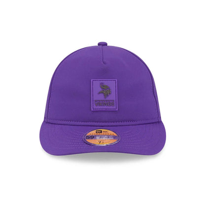 This is a Minnesota Vikings NFL Sideline 2025 Purple Retro Crown 59FIFTY Fitted Cap 2
