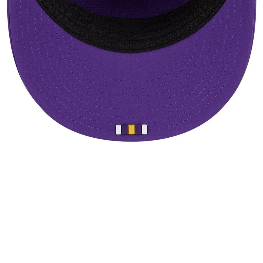 This is a Minnesota Vikings NFL Sideline 2025 Purple Retro Crown 59FIFTY Fitted Cap 7
