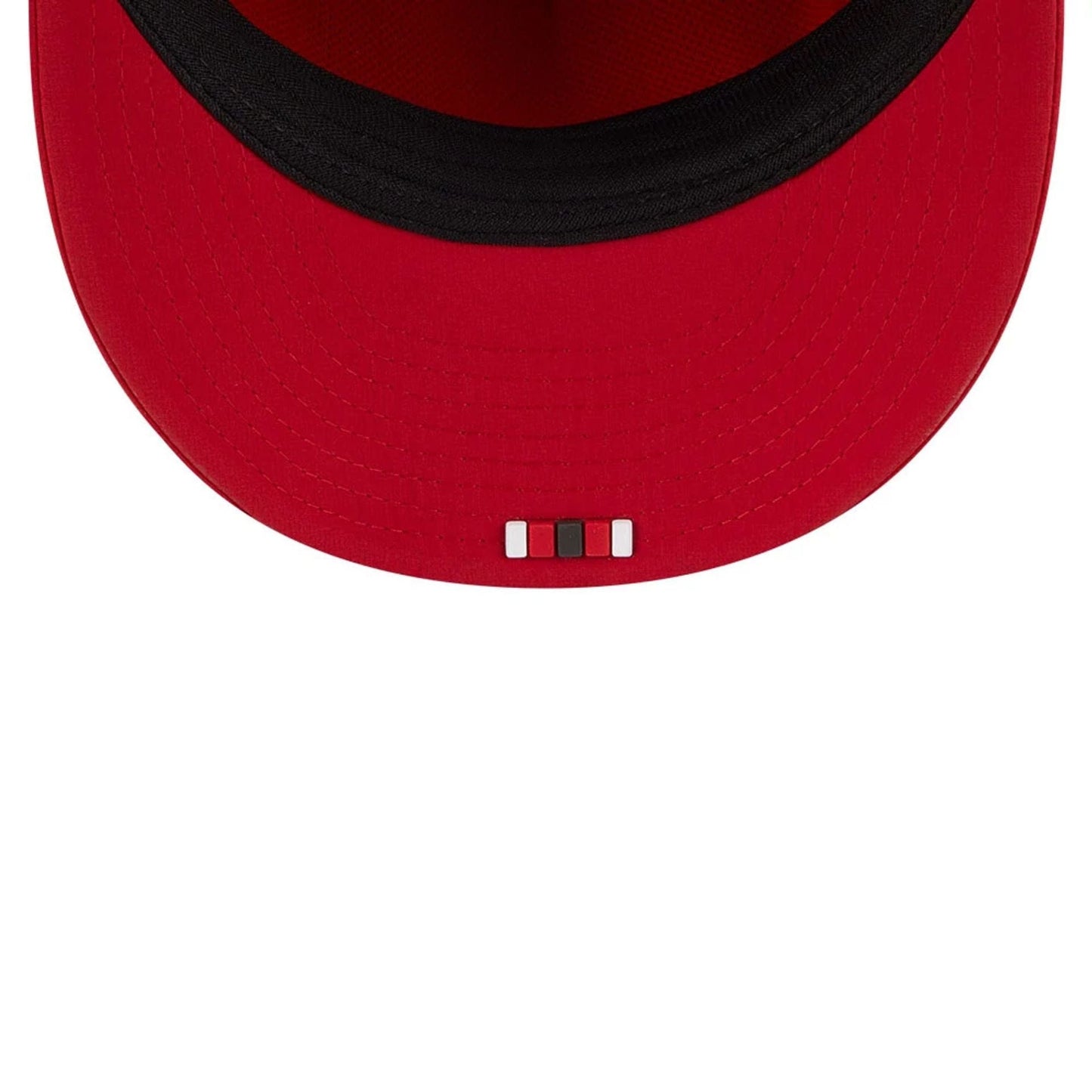 This is a Tampa Bay Buccaneers NFL Sideline 2025 Red Retro Crown 59FIFTY Fitted Cap 7