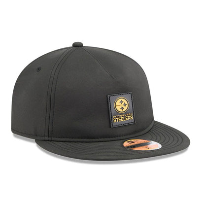 This is a Pittsburgh Steelers NFL Sideline 2025 Black Retro Crown 59FIFTY Fitted Cap 3