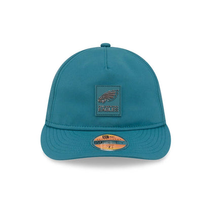 This is a Philadelphia Eagles NFL Sideline 2025 Dark Green Retro Crown 59FIFTY Fitted Cap 2