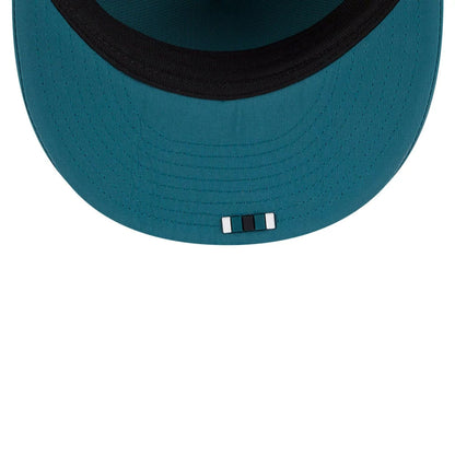 This is a Philadelphia Eagles NFL Sideline 2025 Dark Green Retro Crown 59FIFTY Fitted Cap 7