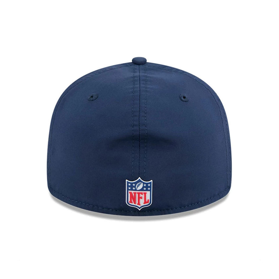 This is a Seattle Seahawks NFL Sideline 2025 Dark Blue Retro Crown 59FIFTY Fitted Cap 4