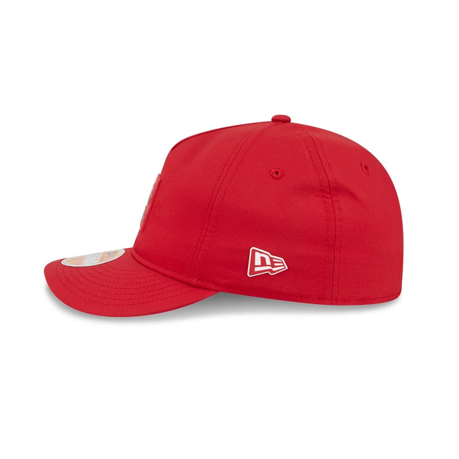 This is a San Francisco 49ers NFL Sideline 2025 Red Retro Crown 59FIFTY Fitted Cap 4