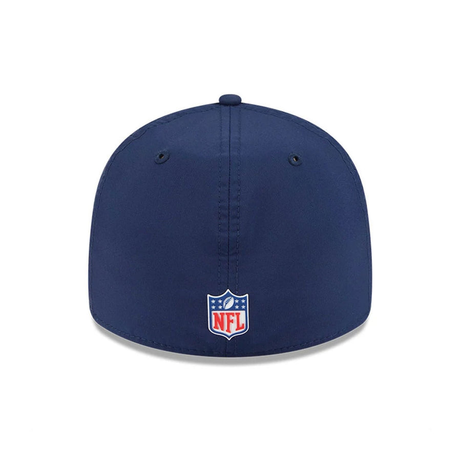 This is a New England Patriots NFL Sideline 2025 Dark Blue Retro Crown 59FIFTY Fitted Cap 4