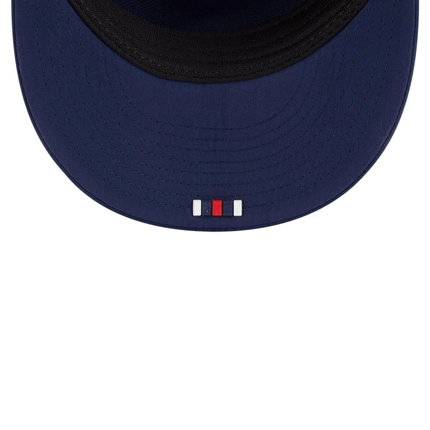 This is a New England Patriots NFL Sideline 2025 Dark Blue Retro Crown 59FIFTY Fitted Cap 7