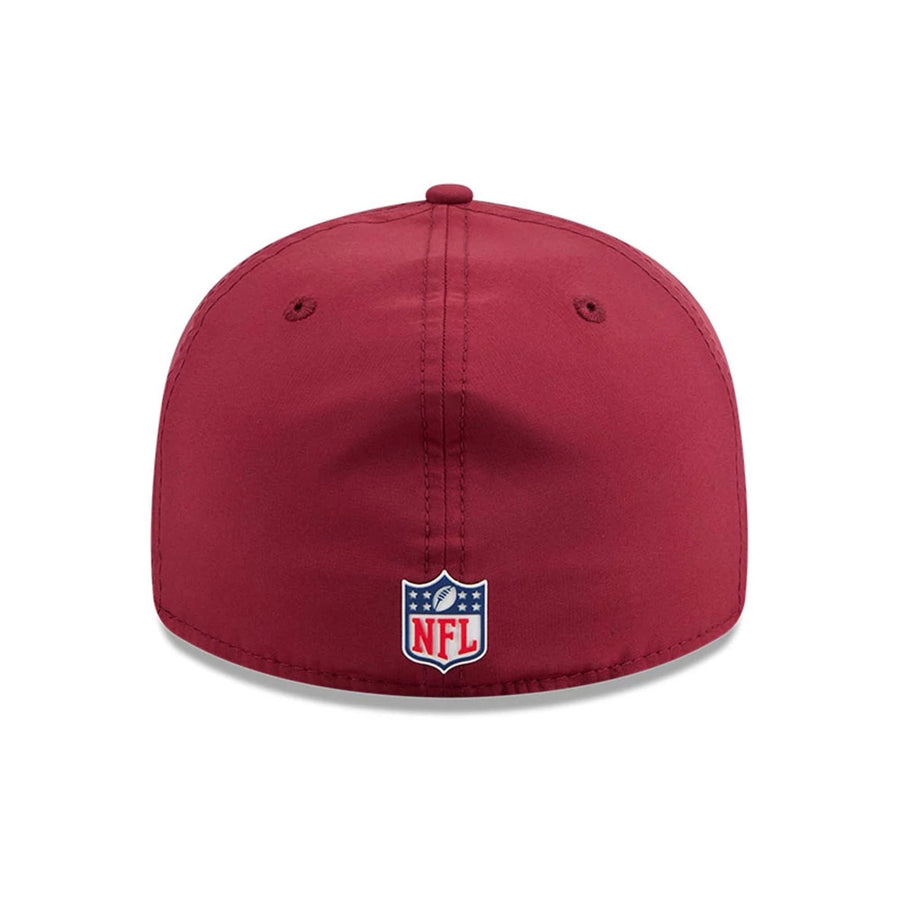 This is a Washington Commanders NFL Sideline 2025 Dark Red Retro Crown 59FIFTY Fitted Cap 6