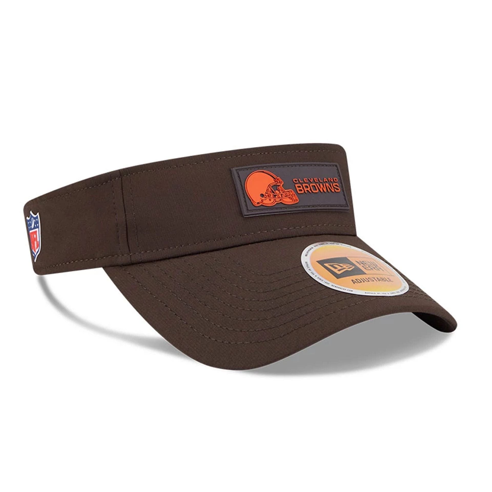 This is a Cleveland Browns NFL Sideline 2025 Dark Brown Visor 3