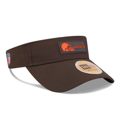 This is a Cleveland Browns NFL Sideline 2025 Dark Brown Visor 3