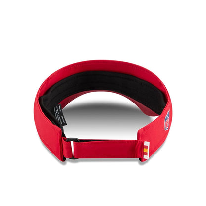 This is a Kansas City Chiefs NFL Sideline 2025 Red Visor 5