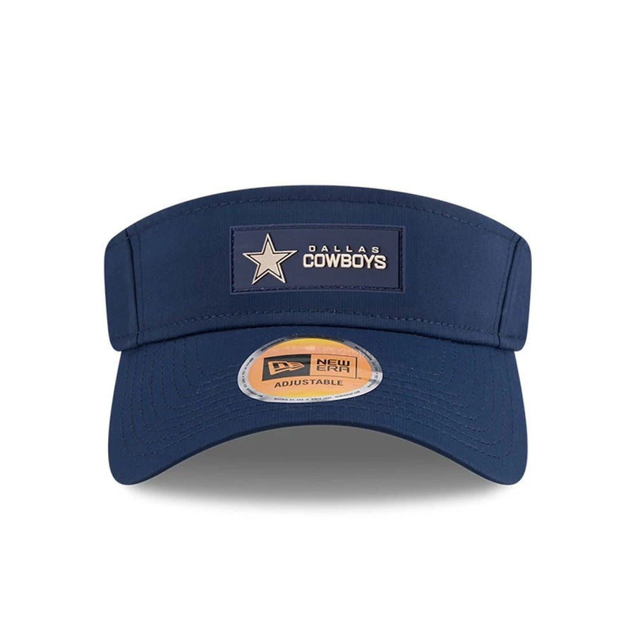 This is a Dallas Cowboys NFL Sideline 2025 Dark Blue Visor 3