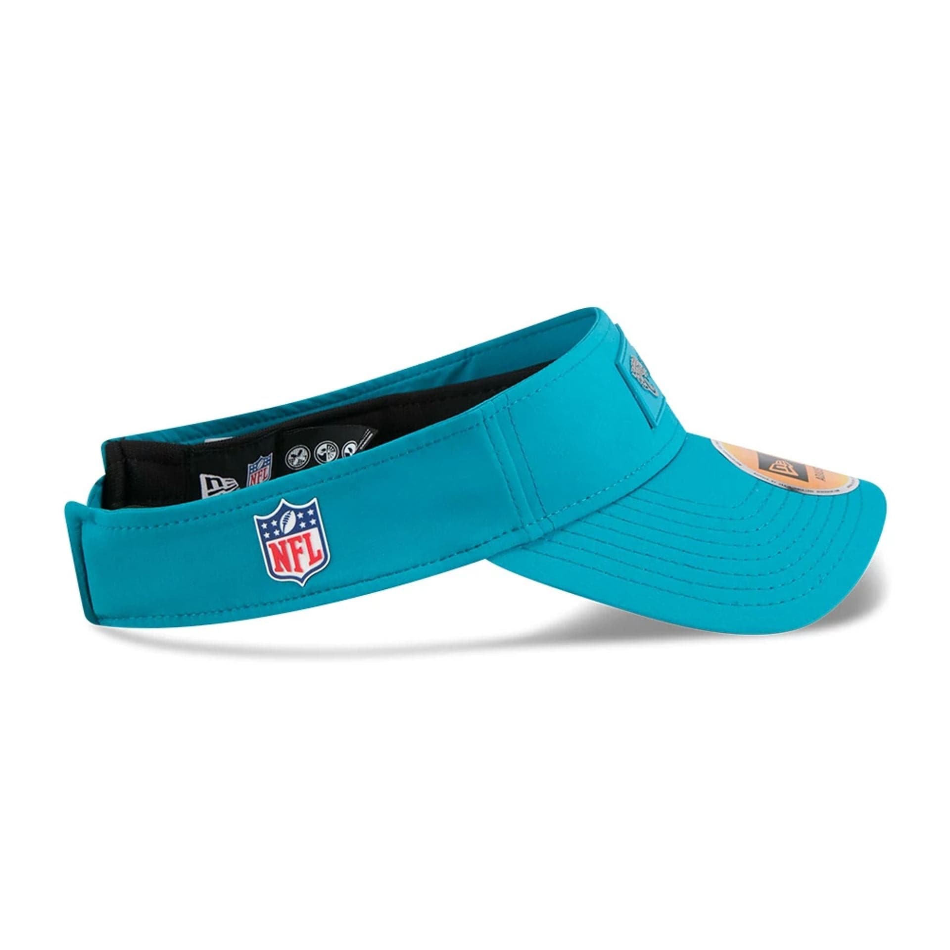 This is a Jacksonville Jaguars NFL Sideline 2025 Turquoise Visor 6
