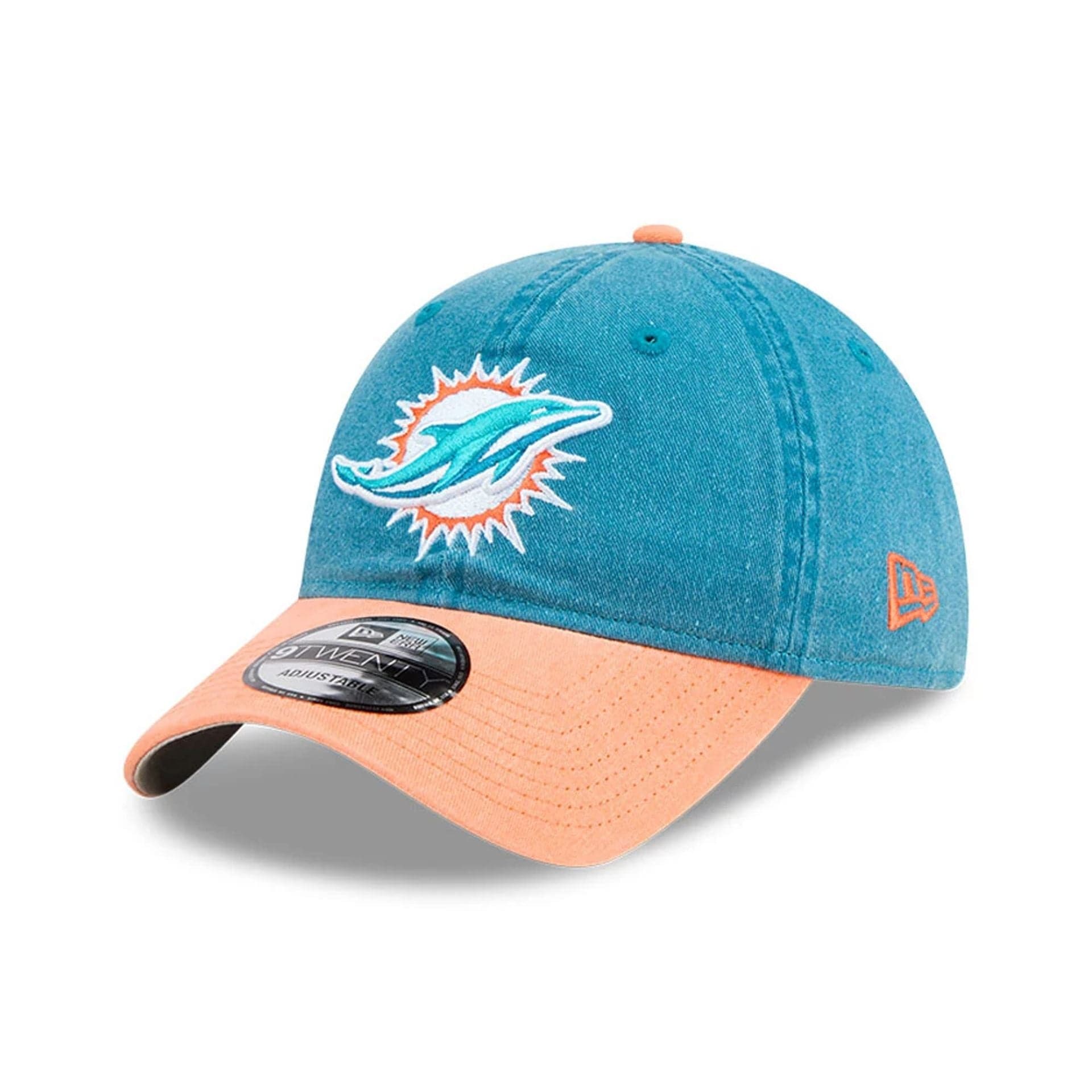 This is a Miami Dolphins NFL Select Turquoise 9TWENTY Adjustable Cap 1