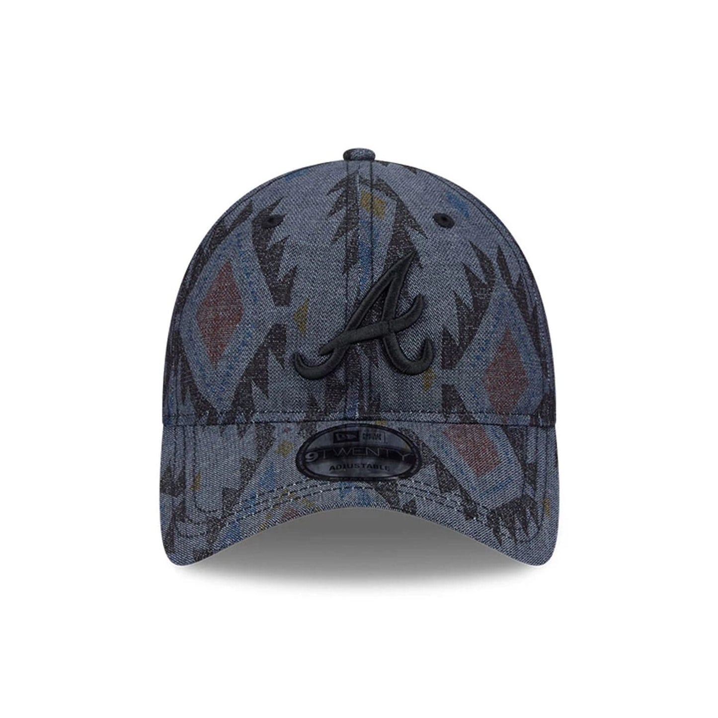 This is a Atlanta Braves Aztec Pattern Navy 9TWENTY Adjustable Cap 3
