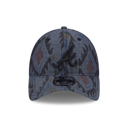 This is a Atlanta Braves Aztec Pattern Navy 9TWENTY Adjustable Cap 3