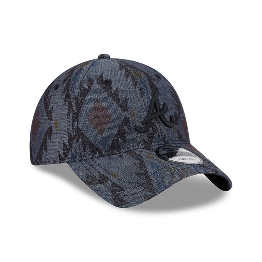 This is a Atlanta Braves Aztec Pattern Navy 9TWENTY Adjustable Cap 4