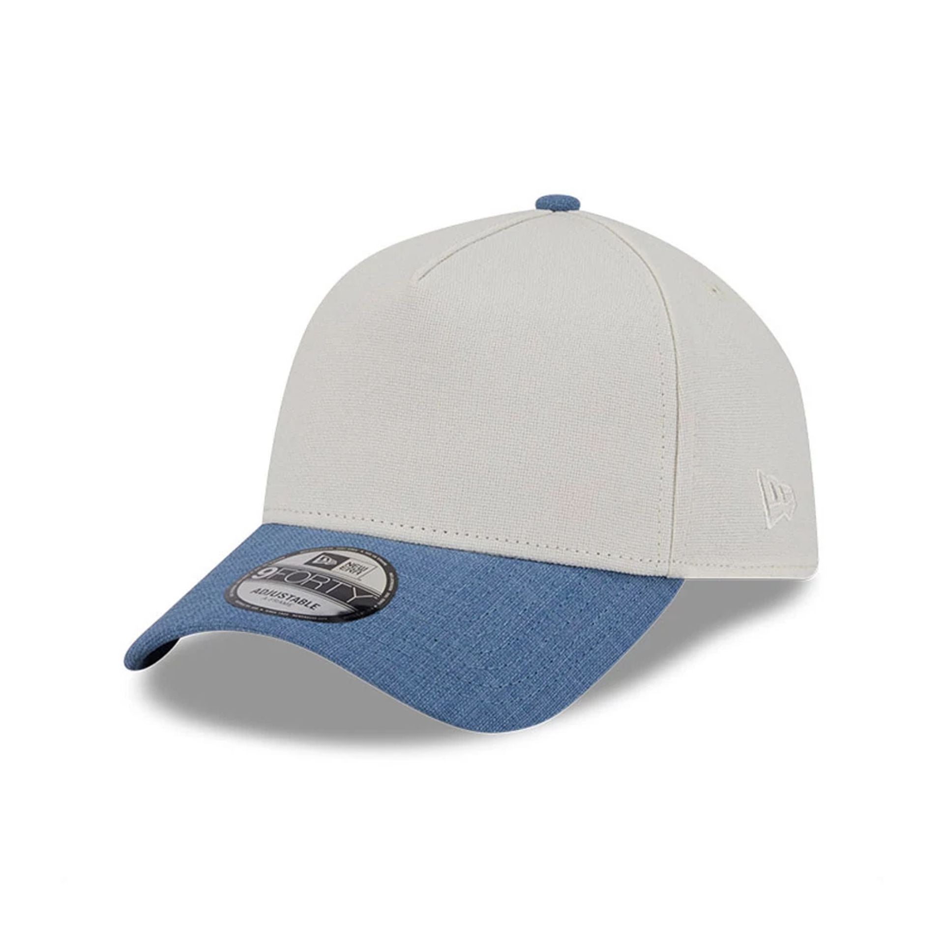 This is a New Era Earth Day White & Blue 9FORTY A-Frame Adjustable Cap 1