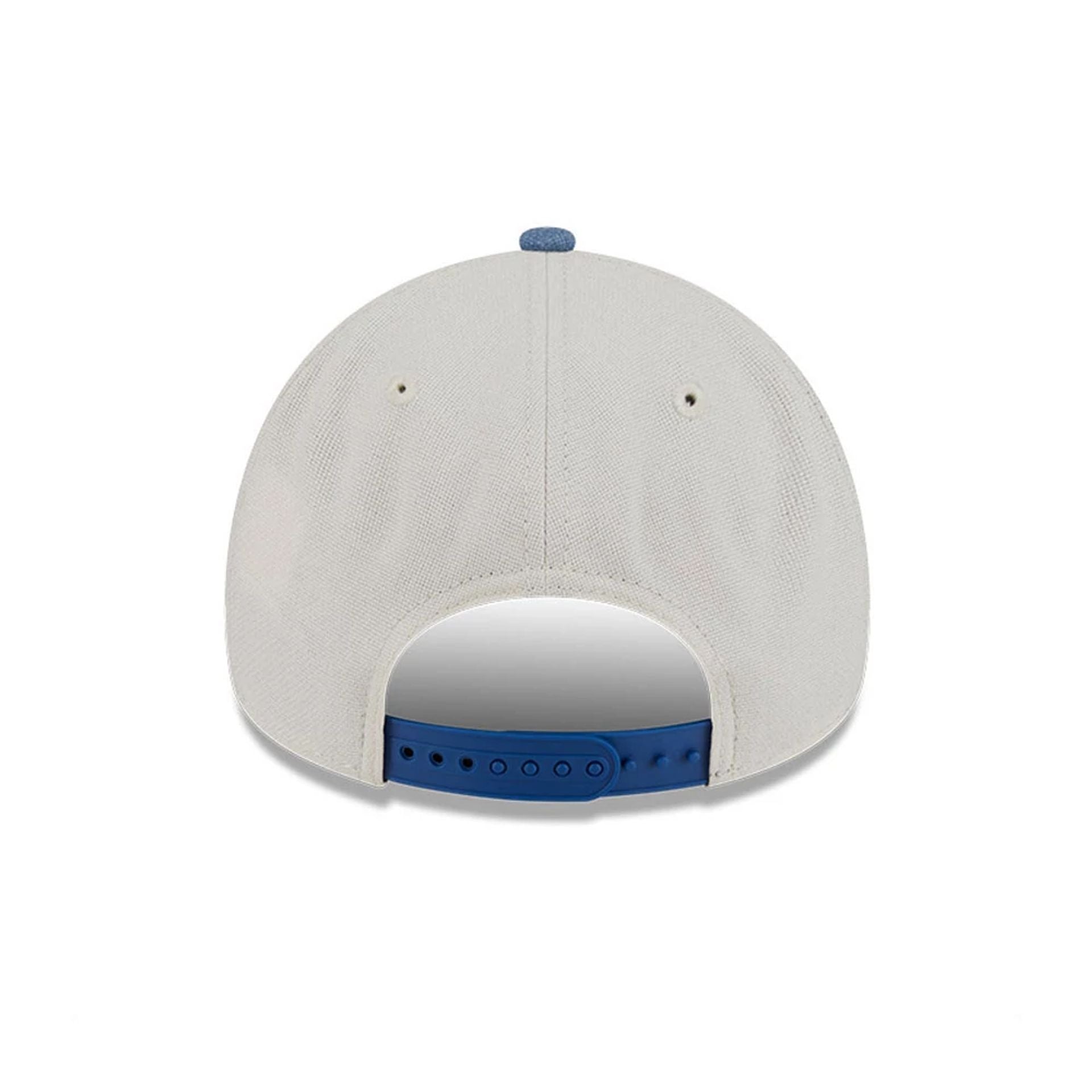 This is a New Era Earth Day White & Blue 9FORTY A-Frame Adjustable Cap 6