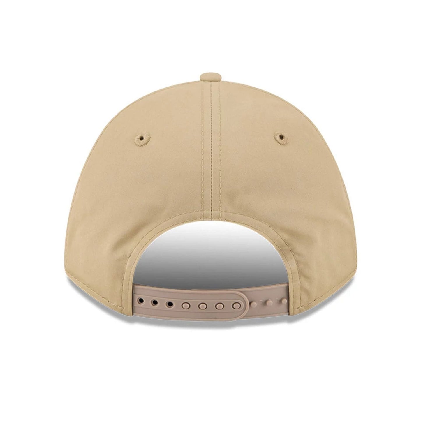 This is a New Era Elevated Beige 9FORTY M-Crown A-Frame Adjustable Cap 6
