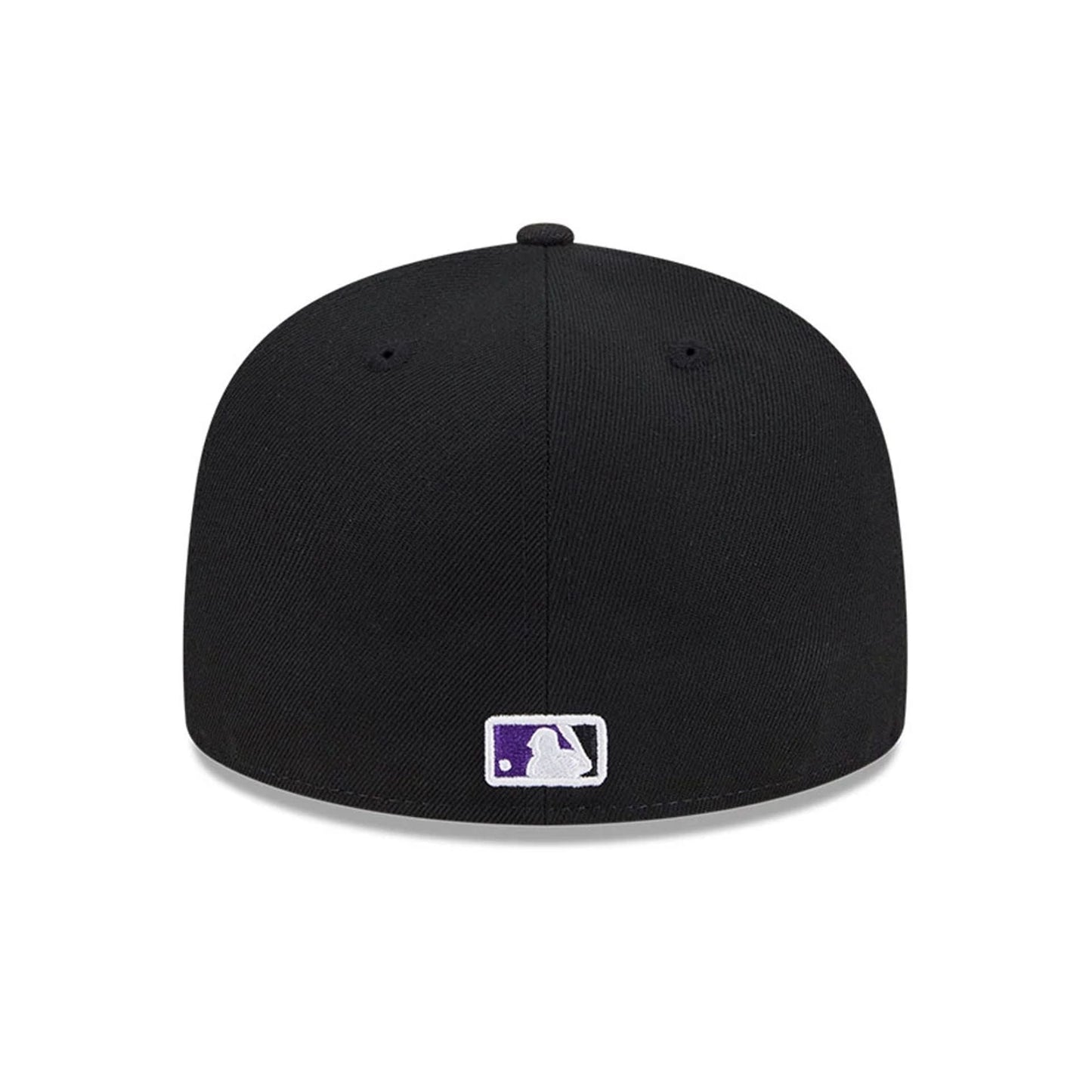 This is a Colorado Rockies Floral Undervisor Black 59FIFTY Fitted Cap 7