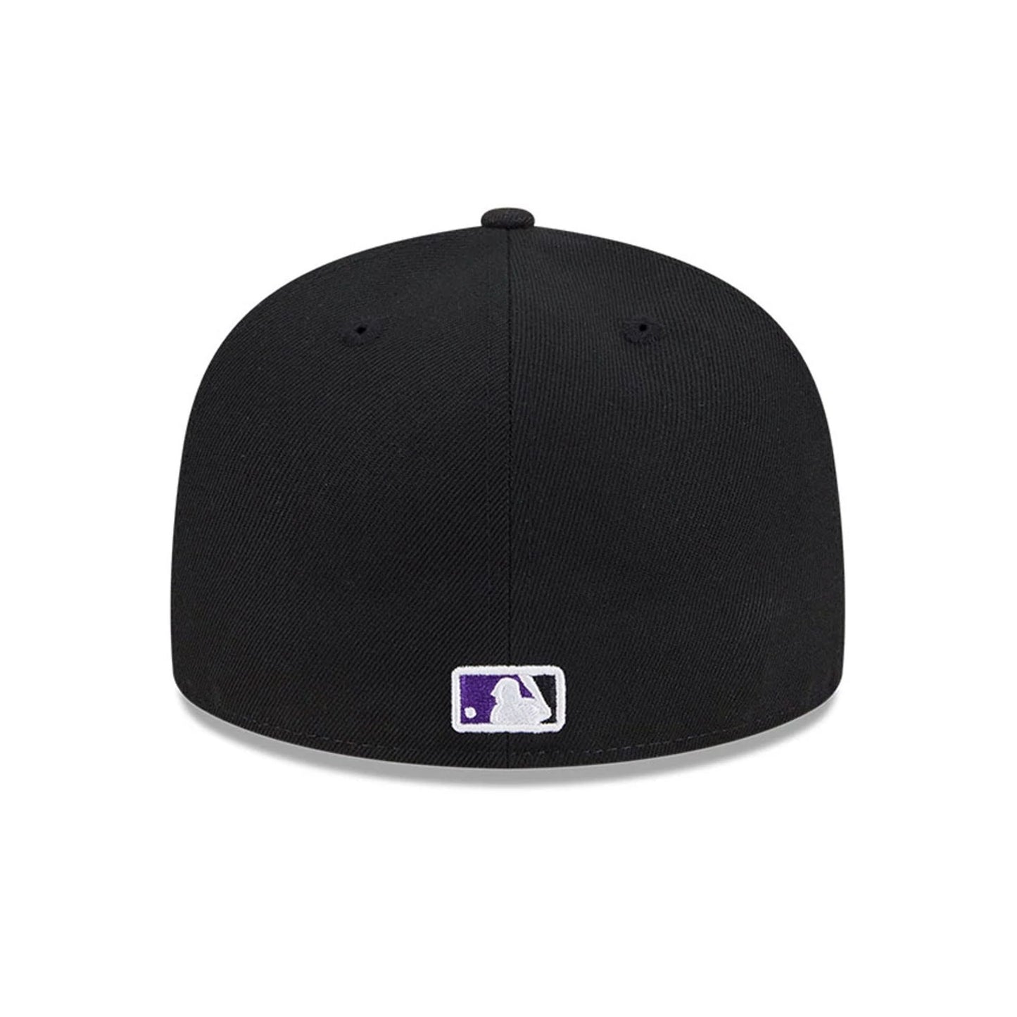This is a Colorado Rockies Floral Undervisor Black 59FIFTY Fitted Cap 7