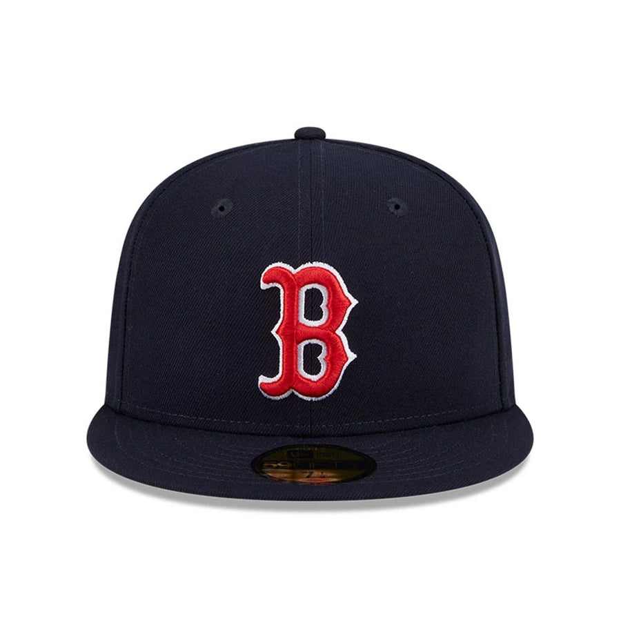 This is a Boston Red Sox Floral Undervisor Navy 59FIFTY Fitted Cap 3