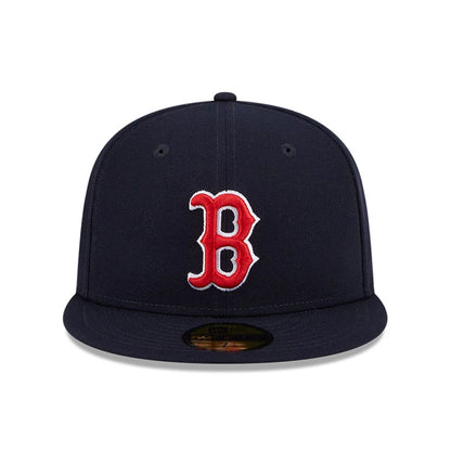 This is a Boston Red Sox Floral Undervisor Navy 59FIFTY Fitted Cap 3