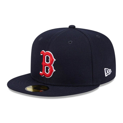 This is a Boston Red Sox Floral Undervisor Navy 59FIFTY Fitted Cap 4