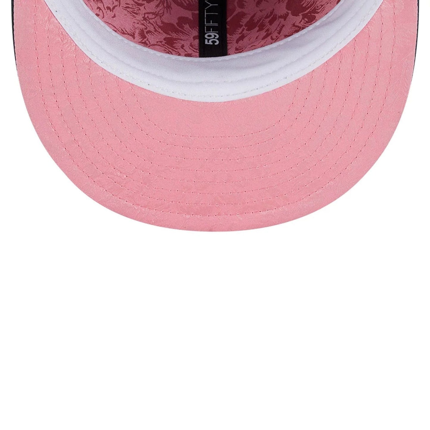 This is a Oakland Athletics Floral Undervisor Dark Green 59FIFTY Fitted Cap 2