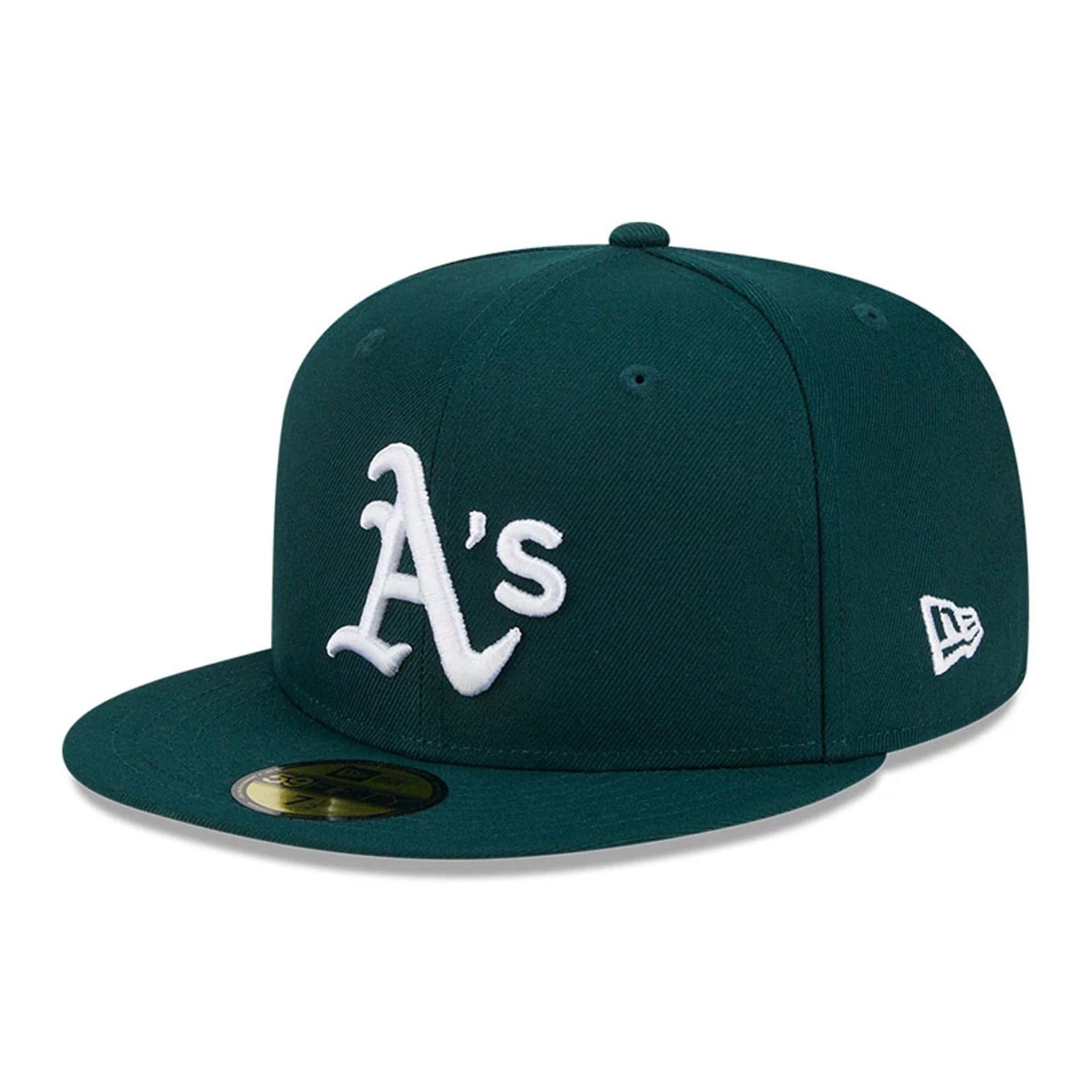 This is a Oakland Athletics Floral Undervisor Dark Green 59FIFTY Fitted Cap 4