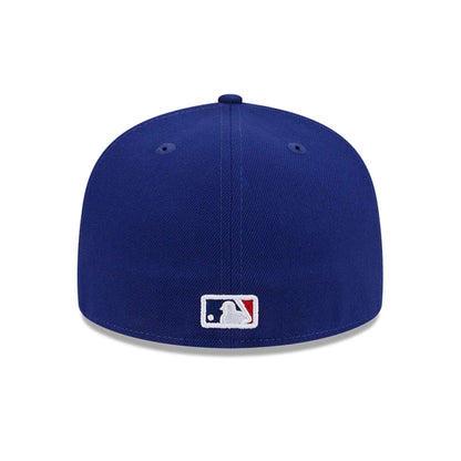 This is a LA Dodgers Floral Undervisor Dark Blue 59FIFTY Fitted Cap 7