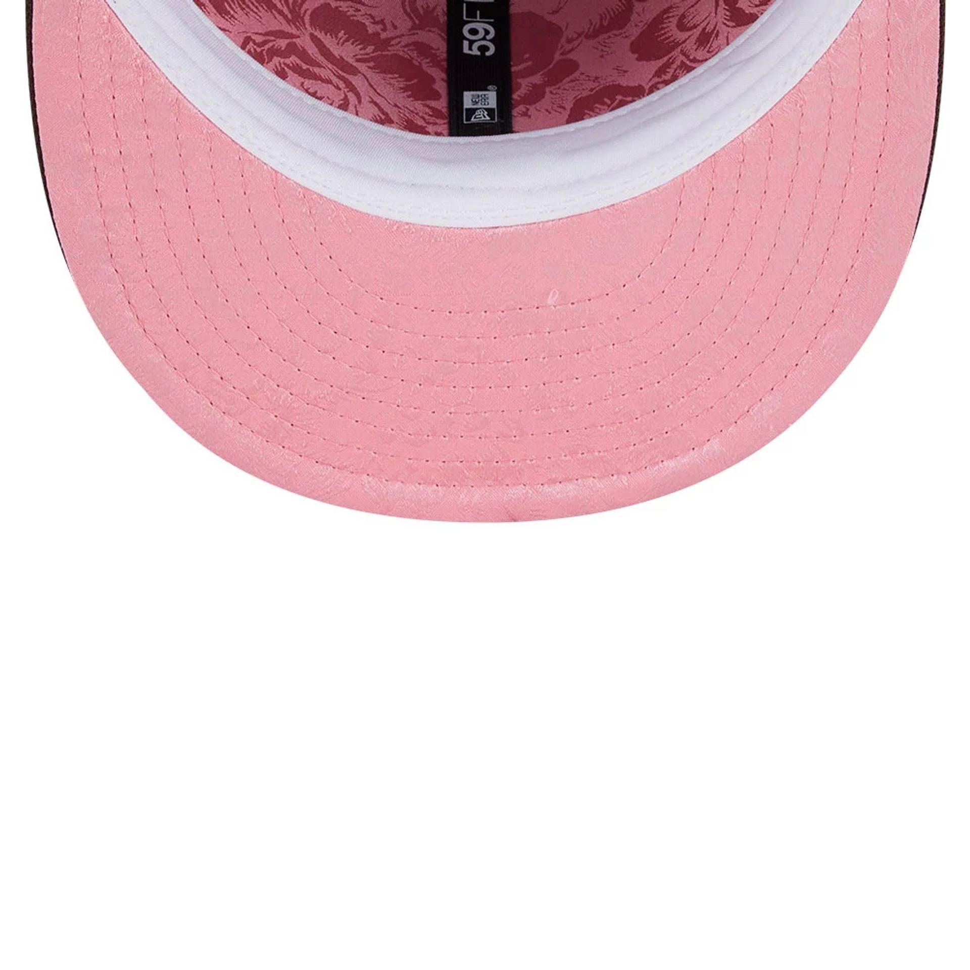 This is a San Diego Padres Floral Undervisor Dark Brown 59FIFTY Fitted Cap 2