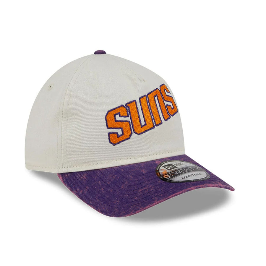 This is a Phoenix Suns Pastel White 9TWENTY A-Frame Adjustable Cap 3