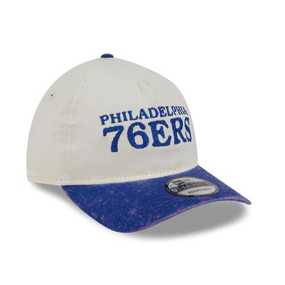 This is a Philadelphia 76Ers Pastel White 9TWENTY A-Frame Adjustable Cap 3