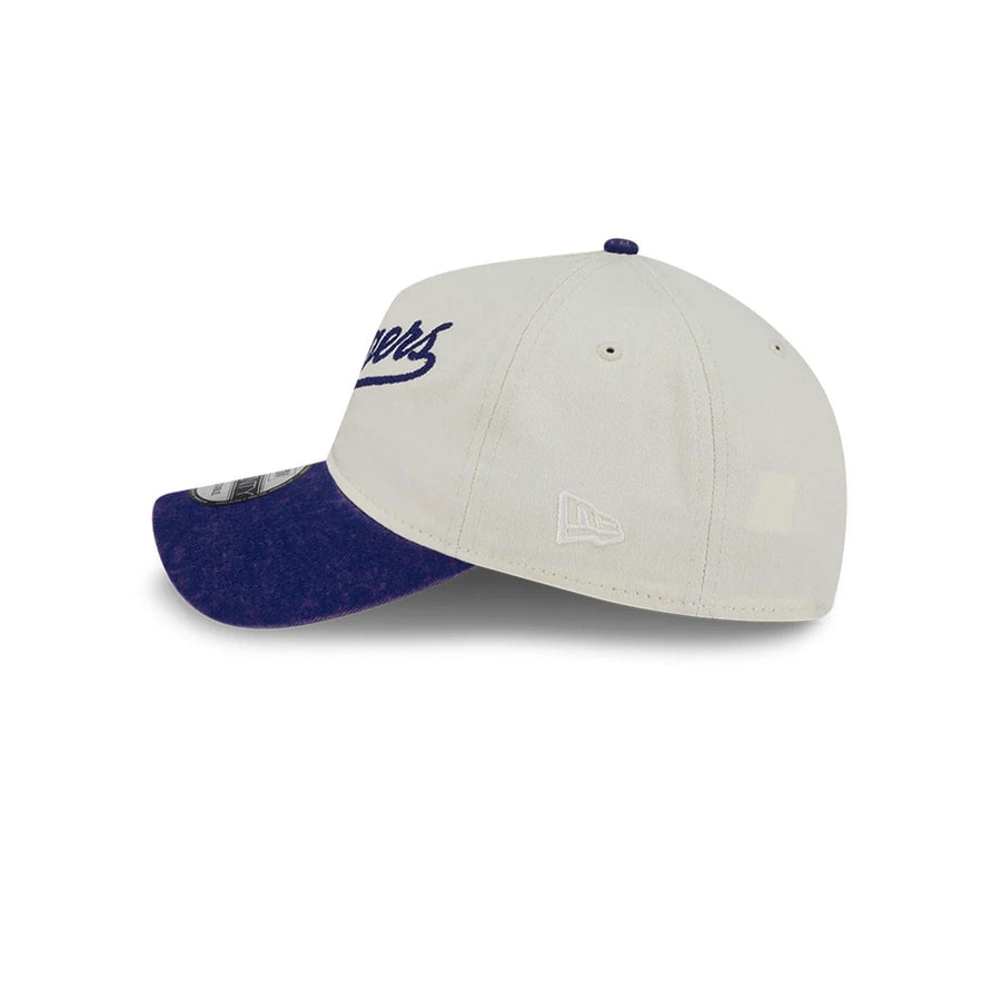 This is a LA Dodgers Pastel White 9TWENTY A-Frame Adjustable Cap 4