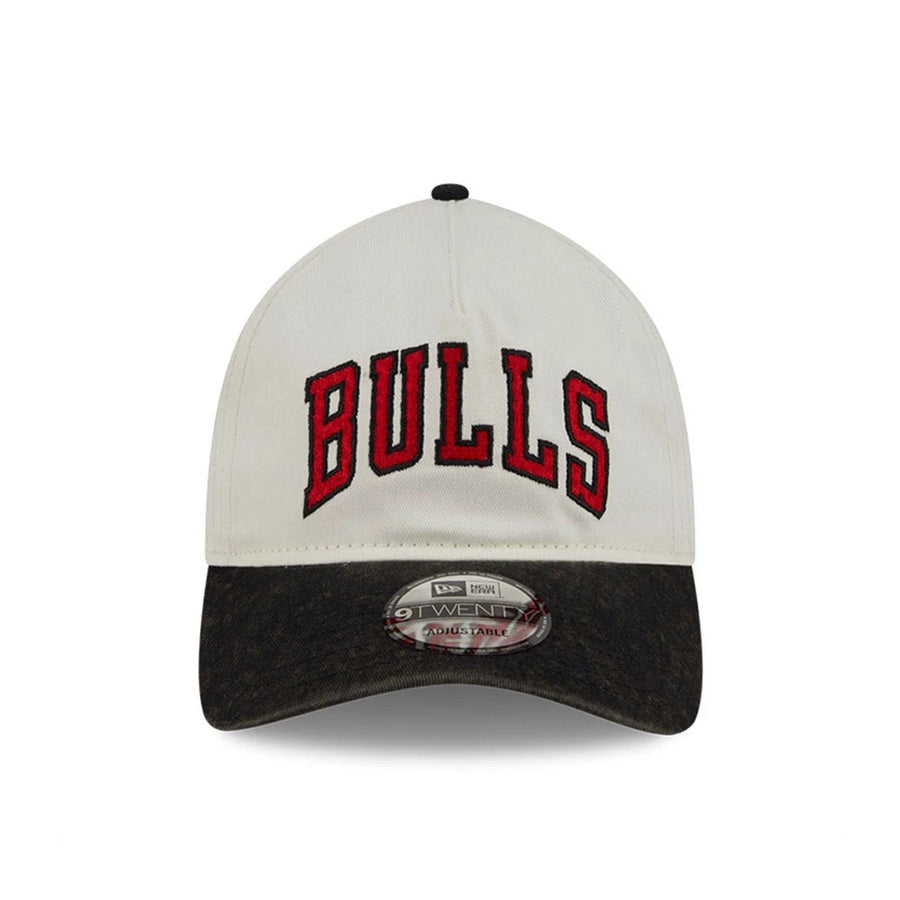 This is a Chicago Bulls Pastel White 9TWENTY A-Frame Adjustable Cap 2