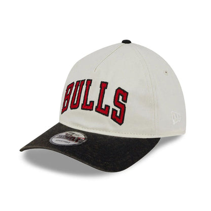 This is a Chicago Bulls Pastel White 9TWENTY A-Frame Adjustable Cap 1
