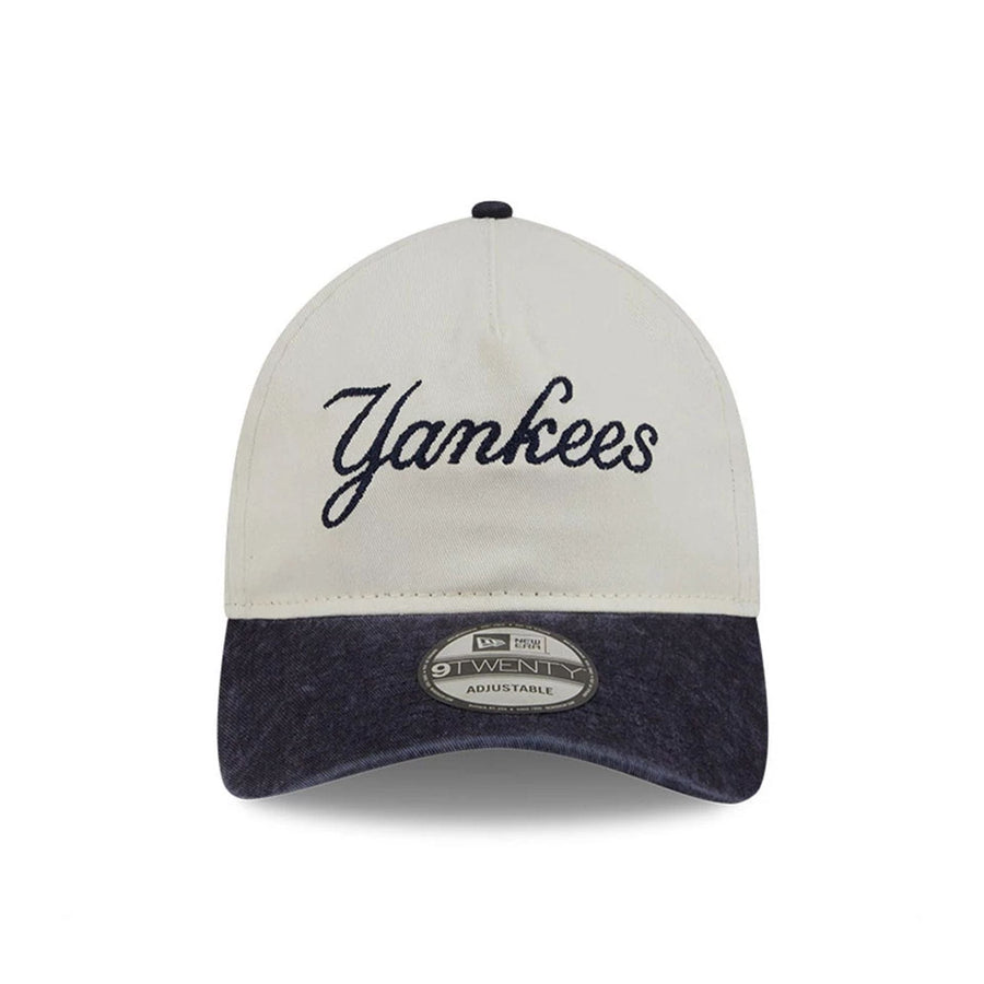This is a New York Yankees Pastel White 9TWENTY A-Frame Adjustable Cap 2