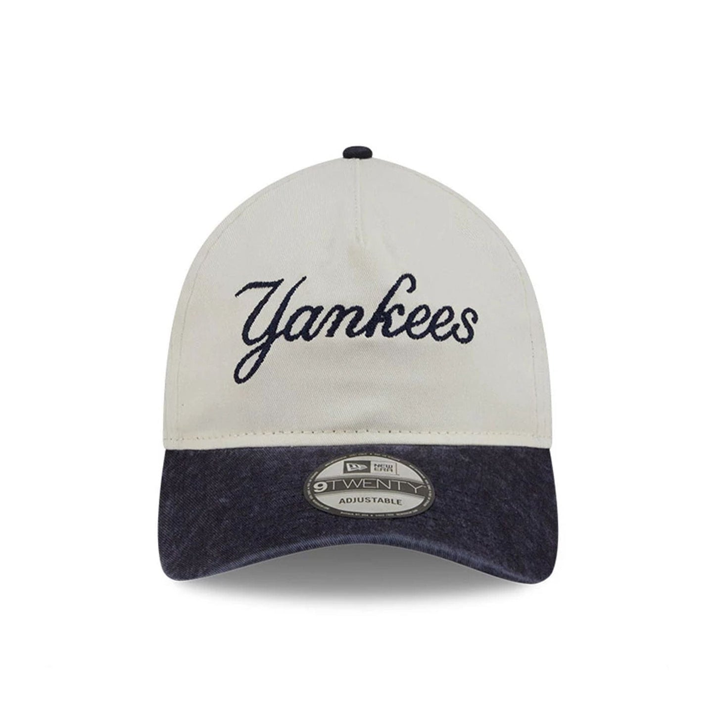 This is a New York Yankees Pastel White 9TWENTY A-Frame Adjustable Cap 2
