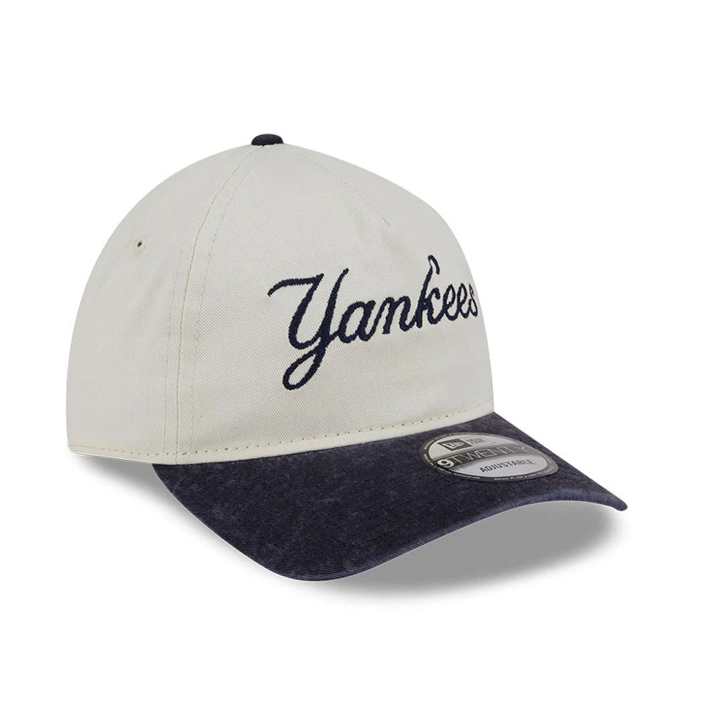 This is a New York Yankees Pastel White 9TWENTY A-Frame Adjustable Cap 3