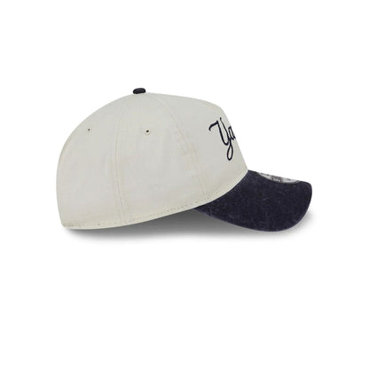 This is a New York Yankees Pastel White 9TWENTY A-Frame Adjustable Cap 5